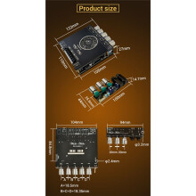 ZK-DAM L1 Power Amplifier Board Stereo 2X220W&350W 5.0 Digital Power Audio Amplifier Module A