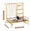 Schmuck-Organizer, Schmuck-Display, Modisches Armband-Display, Schmucktablett, Gold 7