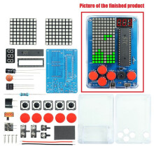 Pixel Game Console Production Kit Retro Classic Game Console DIY Electronic Soldering Welding Tranning Kit,A