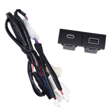 Car QC3.0+PD Fast Charger Socket 12V/24V USB Charging Outlet Power Adapter for 2011-2013