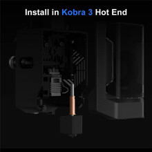 2 Pièces Gorge de Mise à Niveau Bimétallique pour Kobra 3 Gorges pour Accessoires D'Imprimante 3D Kobra 3 Hotend