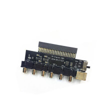 Tarjeta RGBS Amplificador de VíDeo Salida de SeñAl RGBS Salida de Audio para PCE PC Engine Grafx para Grafx TV AC RGBS Conveter