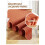 Country Bohemian Table Runner Handmade Tassel Orange Table Runner Suitable for Home Use 4