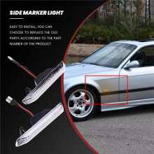Car Lens Dynamic LED Side Light Indicator Light for 3 Series E36 X5 E53 63132492179 63132492180