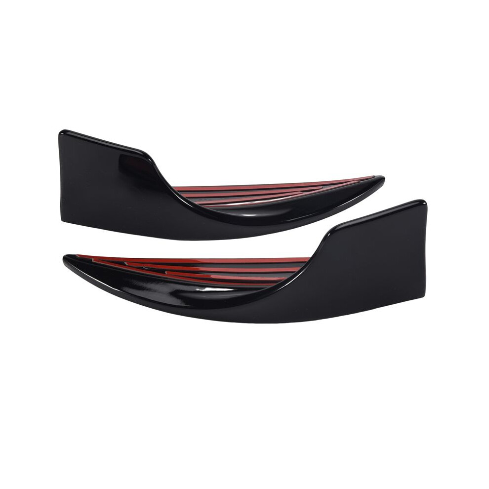 For - C-Class W206 Amg C200 C260 C43 Front Bumper Lip Angle Diffuser Splitter Spoiler Diffuser Black 4713858132491