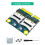 PCIE to 2 Micro- Adapter Card  PCIE to Dual TF Module Laptop SSD Reader Module 4