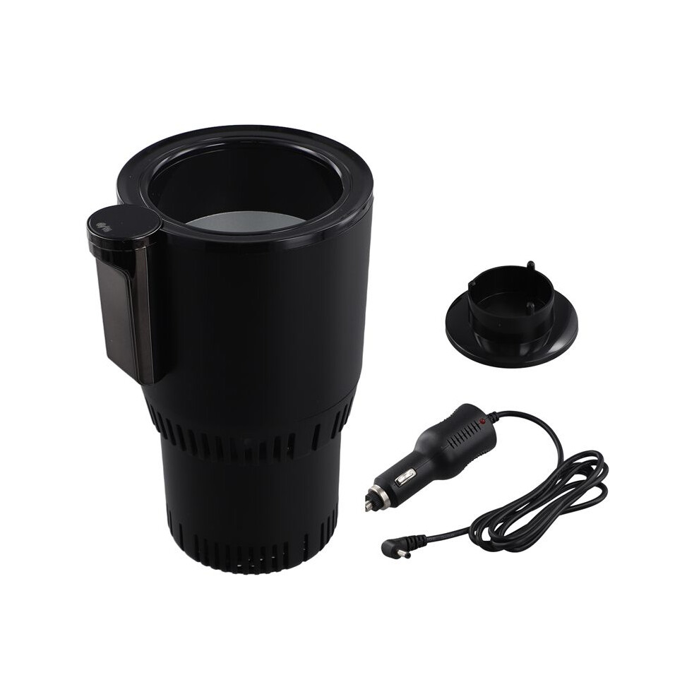 12V Car 2 In 1 Heating Cooling Cup Warmer Cooler Cup Cup Holder Digital Display Temperature Drinks Holders Black 6031804987802