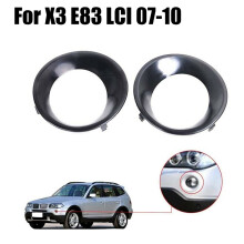 2PCS Lamp Hood Primed Black Fog Light Lamp Trim Driving Light Cover for- X3 E83 LCI 2007-2010