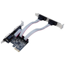 25Mbps PCIE Serial Port Expansion Card AX99100 Chip PCIE to Serial Port RS232 Interface 4 Port Expansion Card Riser Card