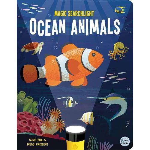 Magic Searchlight Ocean Animals by Susie Rae Hardcover Book