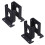 4Pcs Adjustable Wood Fence Pergola Post Base Brackets Kit Heavy Duty Post Anchor Base Brackets for Deck Railing Mailbox 1