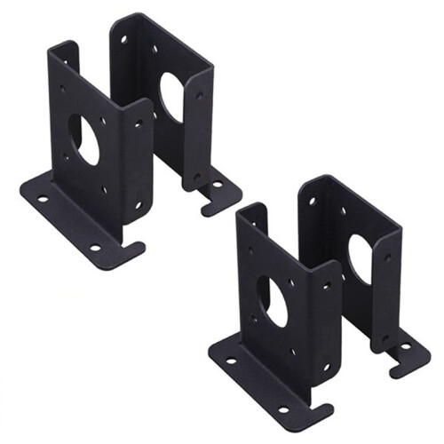 4Pcs Adjustable Wood Fence Pergola Post Base Brackets Kit Heavy Duty Post Anchor Base Brackets for Deck Railing Mailbox