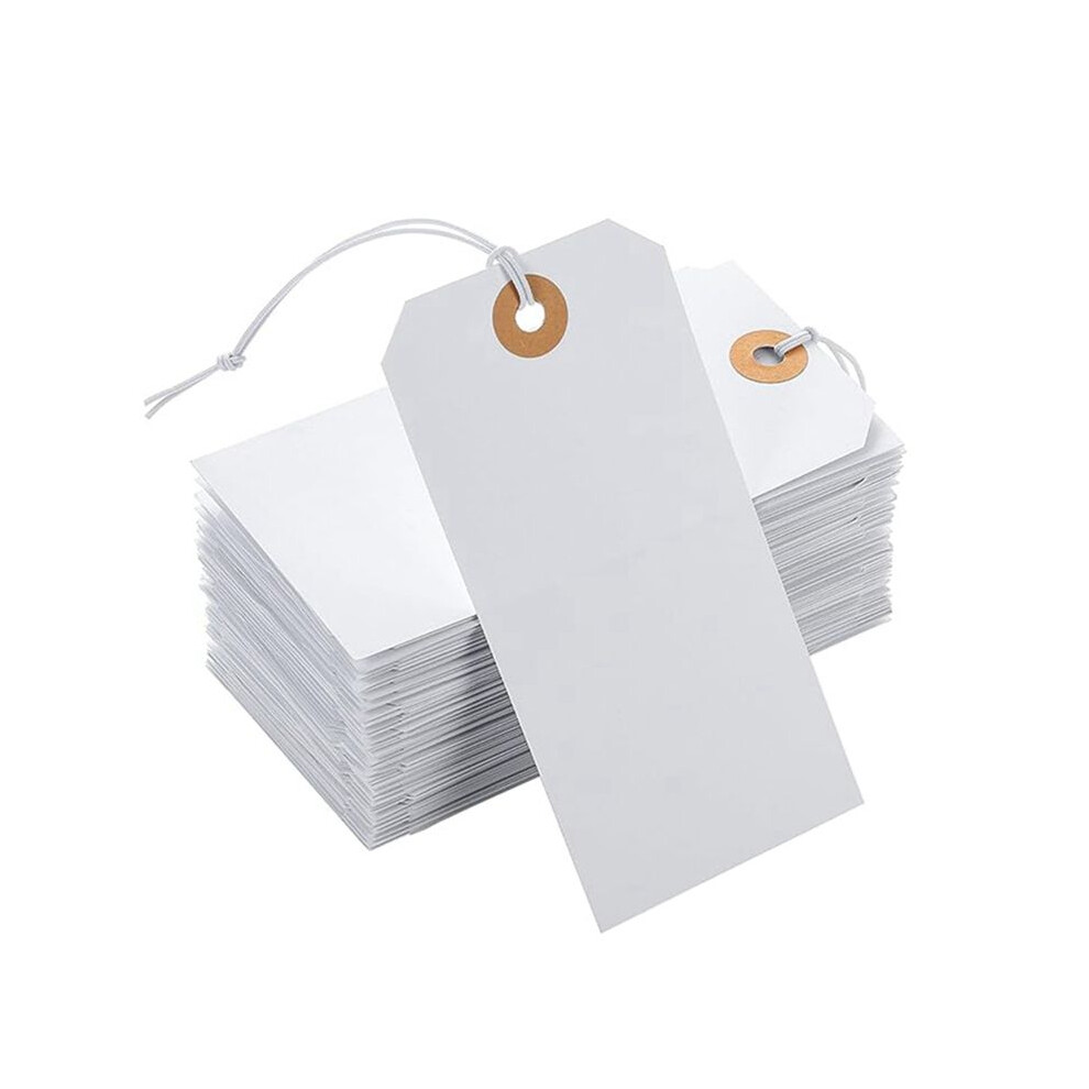 100 Perforated Cotton Elastic Hang Tags Card Card Label Listing Classification Card Number Plate Number Plate 4711909013188