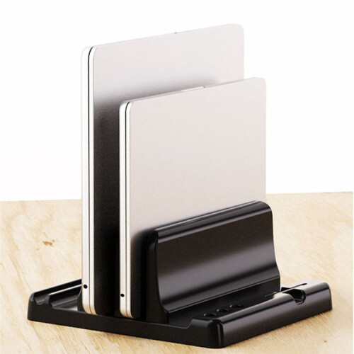 Universal Laptop Vertical Stand Adjustable Stand Notebook Tablet Vertical Storage Rack for Pc Laptop Computer Tablet 2