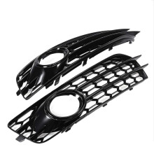 1 Pair Car Front Bumper Fog Light Mesh Grille for  A3 8P S- 2009-2012 Fog Lamp Honeycomb Grille Covers