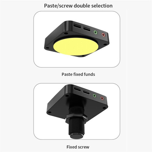 Computer Desktop Power  External PC Host Power Supply /Off Push Button , Dual USB 1