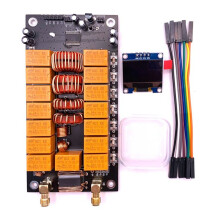 Placa-MãE Sintonizadora de Antena com VersãO Finalizada de Tela Kits de Antena DIY Testador de Componentes EletrôNicos ATU‑100 400MA