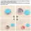100Pcs Button Covers, Cover Button Kit with 5 Different Sized Buttons and Tools for Make Your Own Button 6