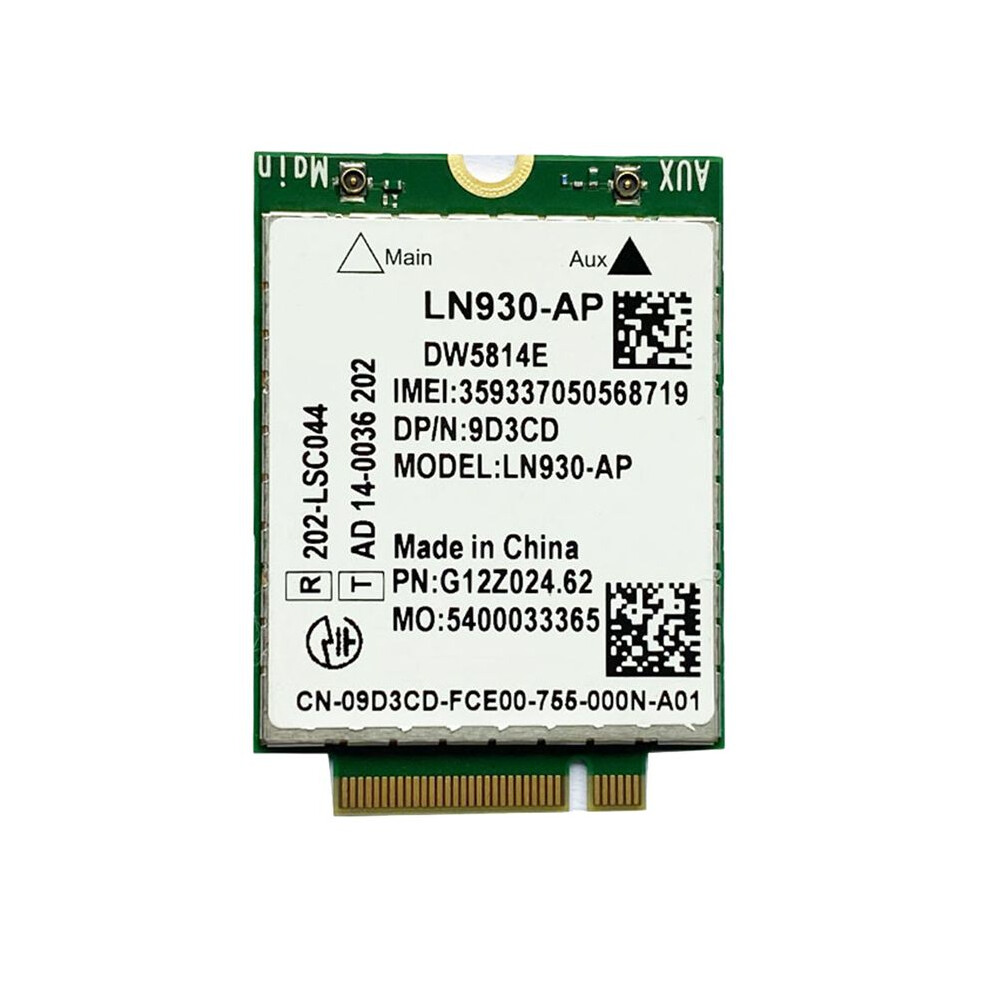 Dw5814e For Telit Ln930-Ap Wifi Card Wwan Fdd-Lte Ngff 4G Module For Laptops Latitude 5285 5480 5580 7480 4711909012679