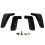 4PCS Car Mudguards  Mud Flaps for  I3 2014-2020 Hatchback Front Rear  Guards Mudflaps 6