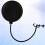 Filtro de Microfone Estúdio Mic Cover Gravação Anti Spray Cover Shield com Pescoço de Ganso Flexível e Braçadeira 7