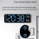 Large Digital Wall Clock Temperature and Humidity Week Display Electronic LED Table Alarm Clock 12/24H 6