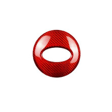 Real Hard Carbon Fiber Sticker for WRX/ WRX STI 2022-2024 Car Steering Wheel Center Cover Accessories,A