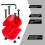 Universal Winch Cable Rubber Stopper,High-Performance Cable Protection, Automobile Modification for Trucks Red 4