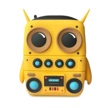 Robot Speaker AI Audio Alarm Clock Waterproof Computer Speaker Yellow Person Audio Outdoor Speaker