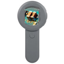 Microscope Numérique de 2 Pouces, Loupe à Zoom 100X avec Loupe Lumineuse avec 2 Modes D'Éclairage Couleur