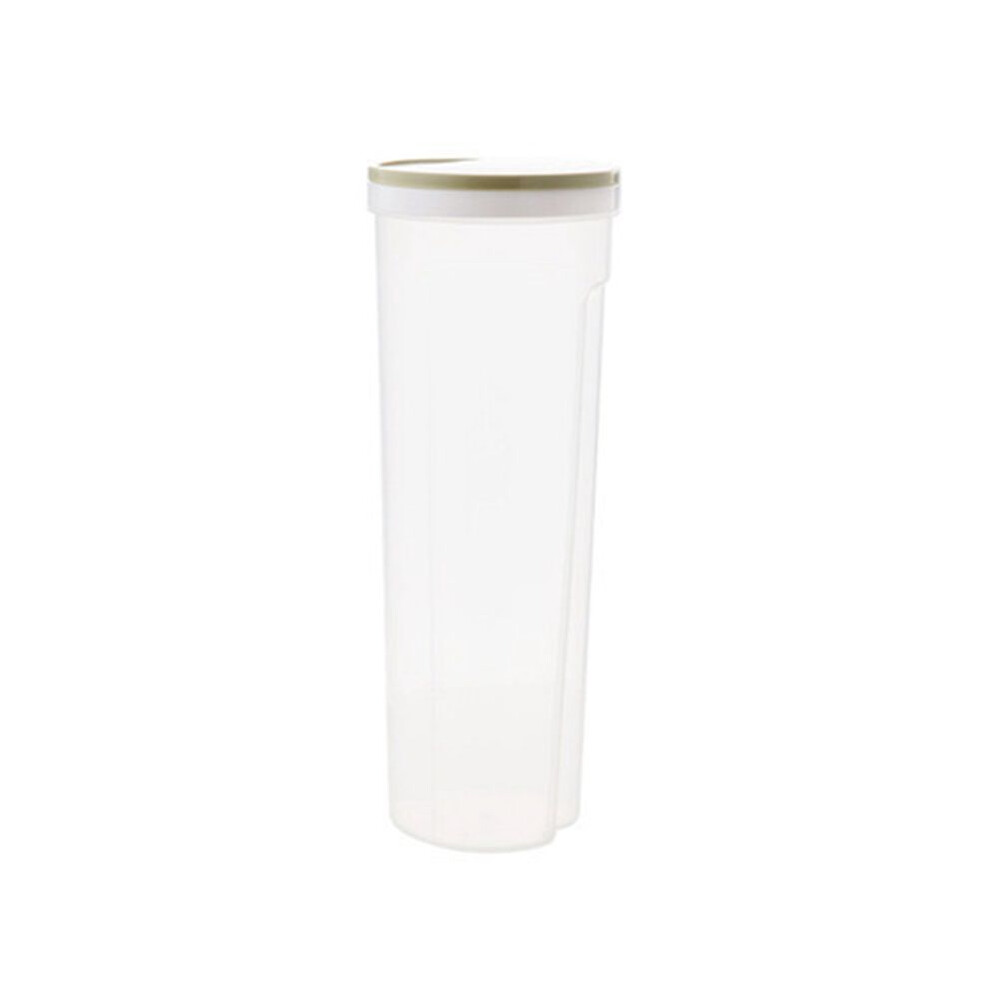 Pp Tall Food Storage Spaghetti Noodle Pasta Container With Locking Lid Clear Dry Food, Light/Green