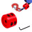 Universal Winch Cable Rubber Stopper,High-Performance Cable Protection, Automobile Modification for Trucks Red 3