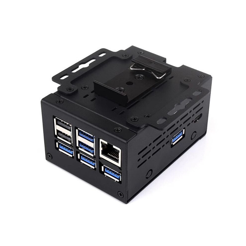 Photos - Laptop Bag For Raspberry Pi5/5B Industrial Grade Large Space Case D for Active Cooler PCle/PoE HAT Expansion Board