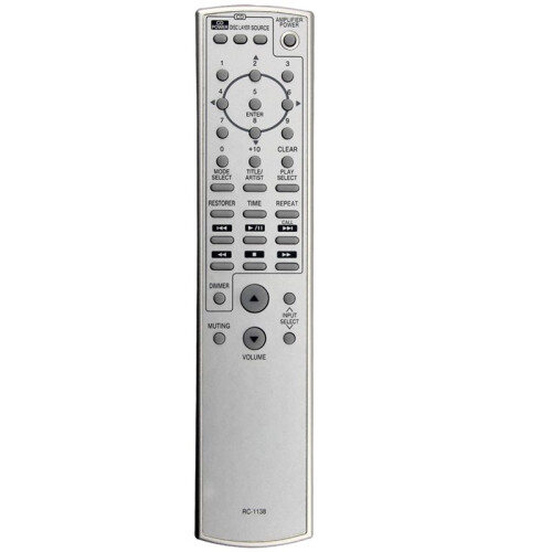 Replace RC-1138 Remote Control for  AV Receiver Power Amplifier Controller