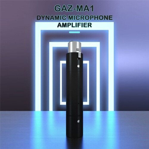 Dynamic Microphone Amplifier Preamplifier 28DB Gain with All-Directional Pickup Gain Single Channel Activator Black 1