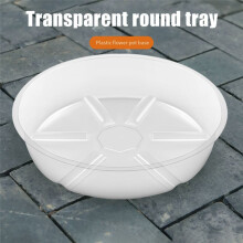 10 Pack Plant Saucers Drip Tray 6 Inch Clear Plastic Flower Pot Saucers for Indoor Plants, Plant Drip Tray for Pots