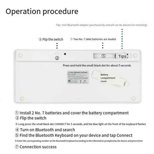 Russian Multifunctional and Practical Small Language Convenient and Easy to Use Wireless  Keyboard 2