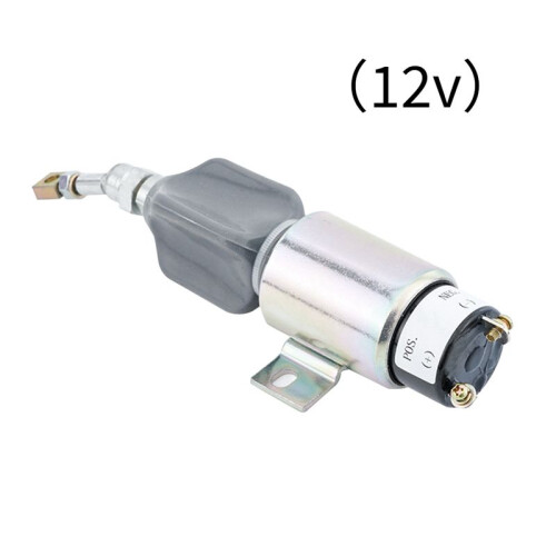 12V  Generator Set Engine Stop Solenoid Valve Excavator Fire Extinguisher Flameout Fuel 1