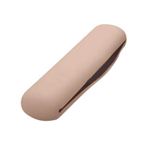 Travel Makeup Brush Holder, Magnetic Anti-Fall Out Silicon Portable Cosmetic Face Brushes Holder Khaki