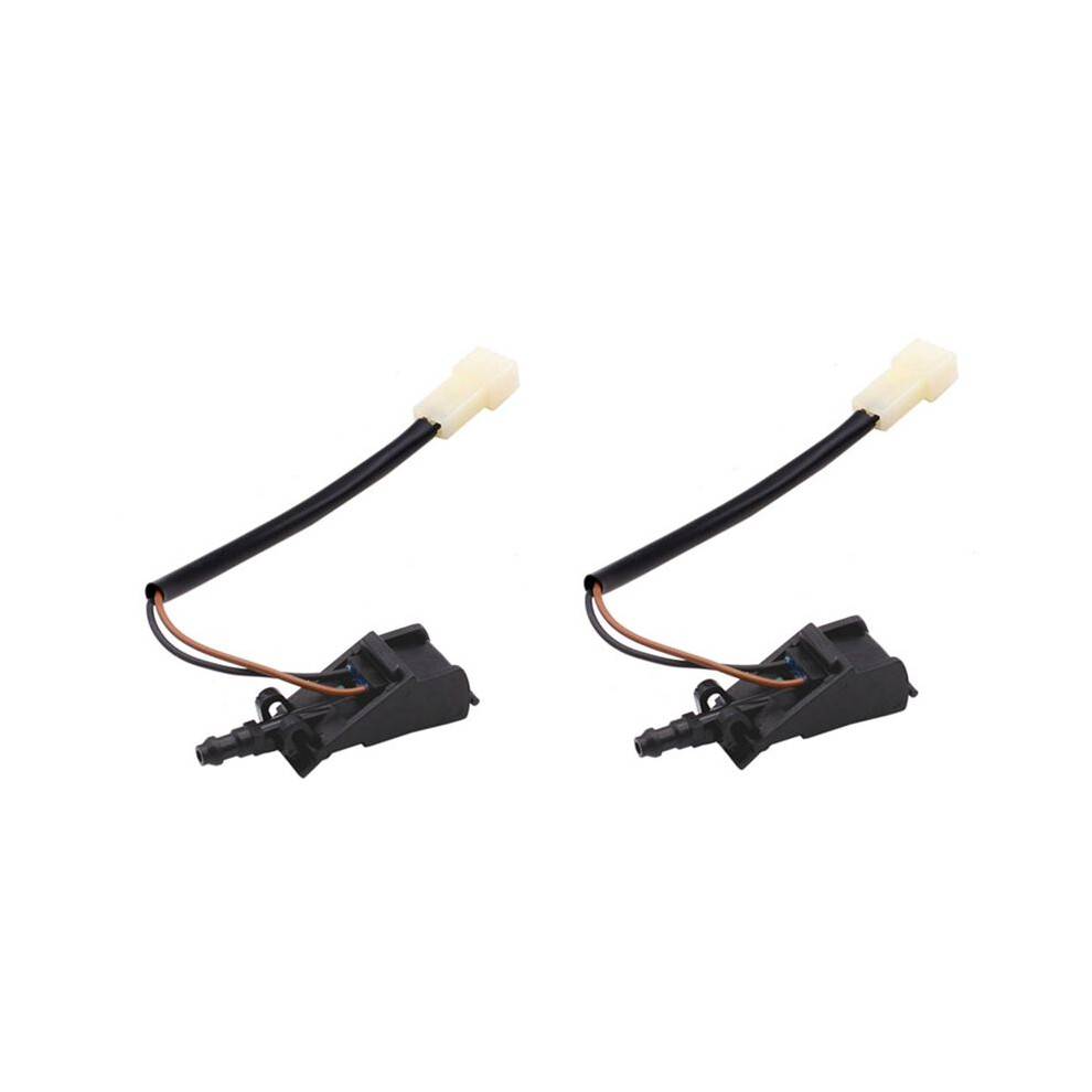 2Pcs Car Heated Windshield Washer Spray Nozzle For Bora Mk4 Mk4 B5 Beetle Rapid 6E0955986b 6031738629571