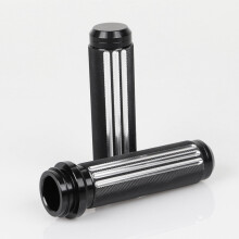 Black CNC 1In Handlebar Electronic Throttle Hand Grips for Touring FLHR FXDLS FXSE FLSTNSE Motorcycle HandleCover
