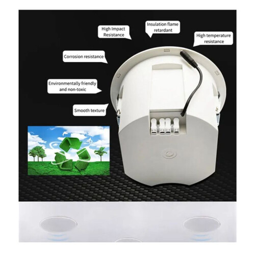 Built-In Amplifier Full Range Bluetoothback Cover Home Theater Background Music Ceiling Speaker(C) 2