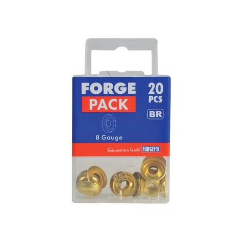 Forgefix Forgefix Screw Cup Washers, Polished Brass, Forgepack 2