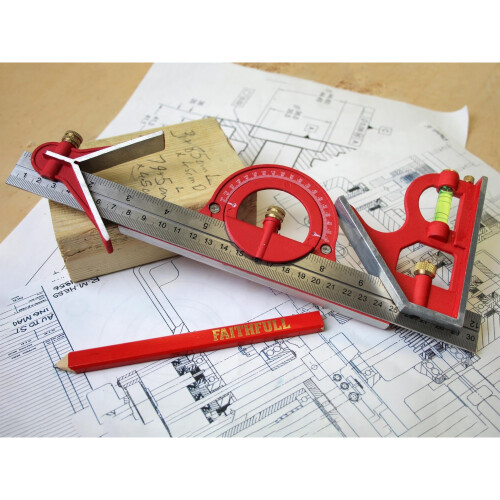 Faithfull Faithfull Combination Square Set 300mm (12in) 1