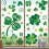 E St Patricks Day Decorations Stickers, St. Patrick'S Day Window Clings Decor 2