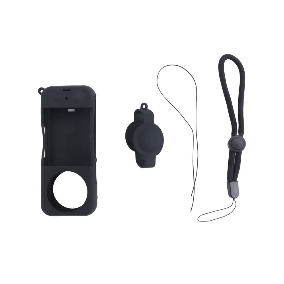 For X3 Panoramic Camera Silicone Case Lanyard Kit Lens Scratch Resistant Cover Anti Lost Lanyard Case Set 6032783429604