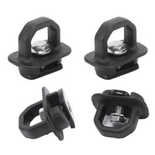 Black Truck Bed Side Wall Anchors 4Pcs Set Tie Downs Anchor for Chevy Silverdo Pickup Anchor Truck Bed