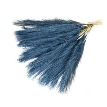 Artificial Reed Pampas Bouquet Artificial Pampas Grass 16.9 Inch Pampas Grass Boho Decor Flower Navy