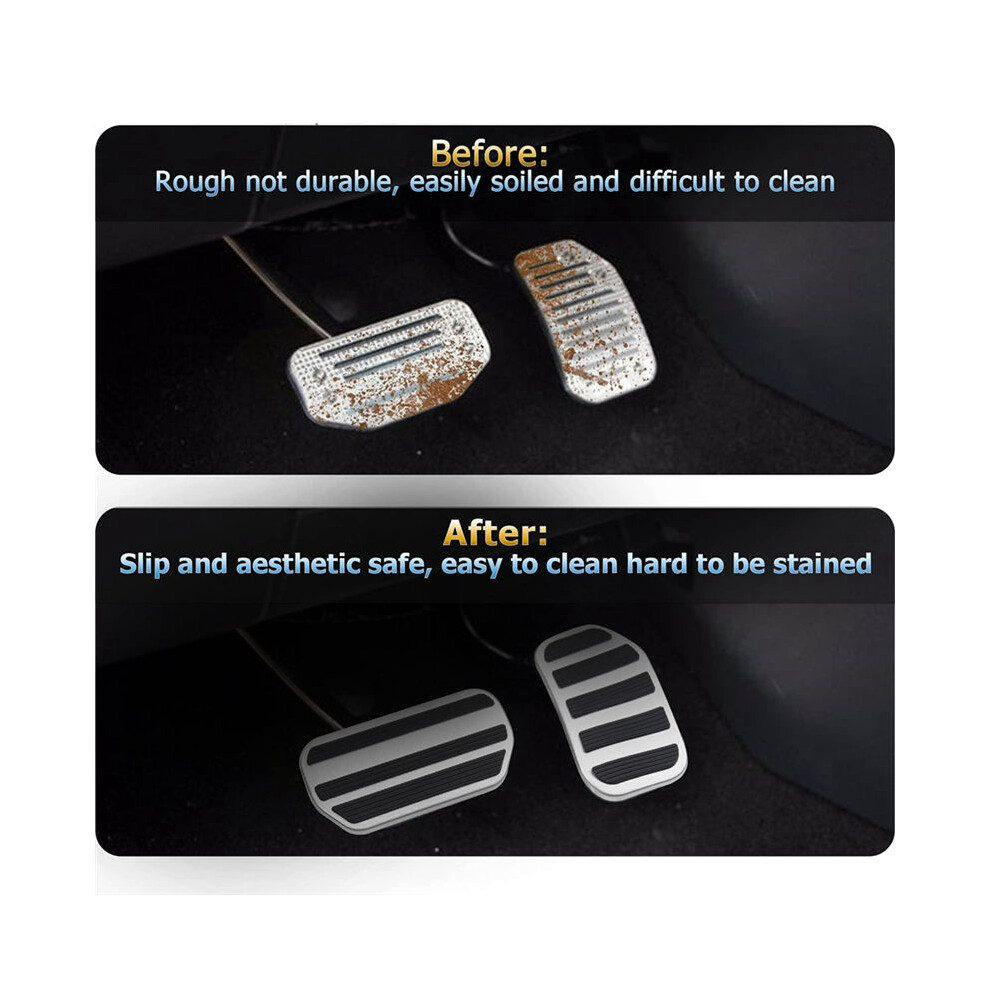 Foot Pedal Pads For F150 2021-2023 Brake And Accelerator Gas Pedal Covers Car Replacement Pedals Accessories 4712242025265