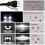 7 Inch Square Daytime Running Light Car Front Headlight DRL High Low  Flood Spotlights LED Work Light for 6